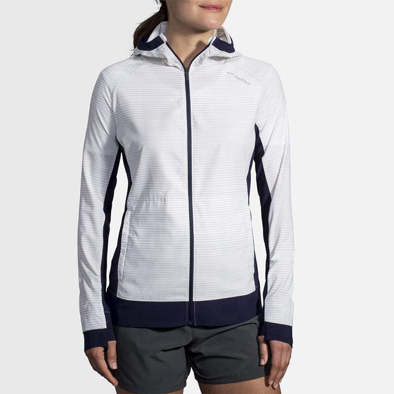 Brooks Canopy - Chaquetas Mujer - Blancas (US2843506)